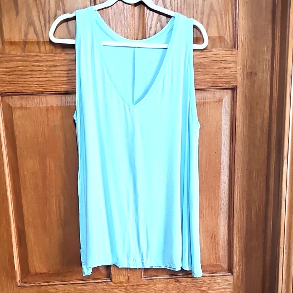 Lane Bryant Mint Green Sleeveless Relaxed Tank Top